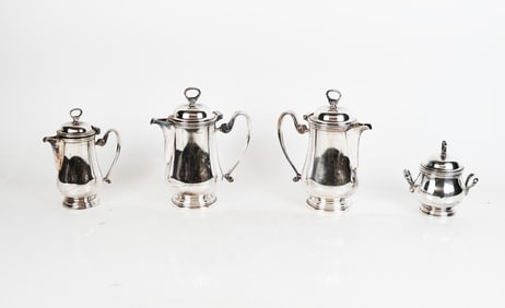 4-Pc. Silver Plate Demitasse Set