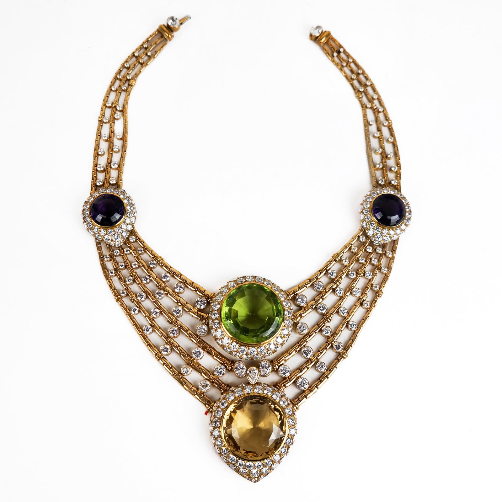 Carnevale 18K Gold & Simulated Stone Necklace (1 of 11)