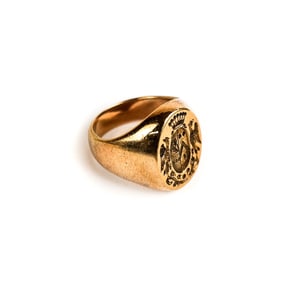 18K Gold Intaglio Seal Ring