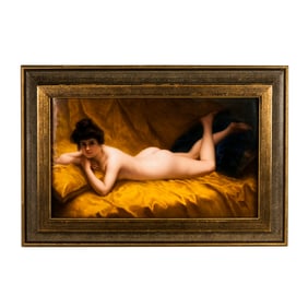 A. BLATHIER: KPM Porcelain Plaque