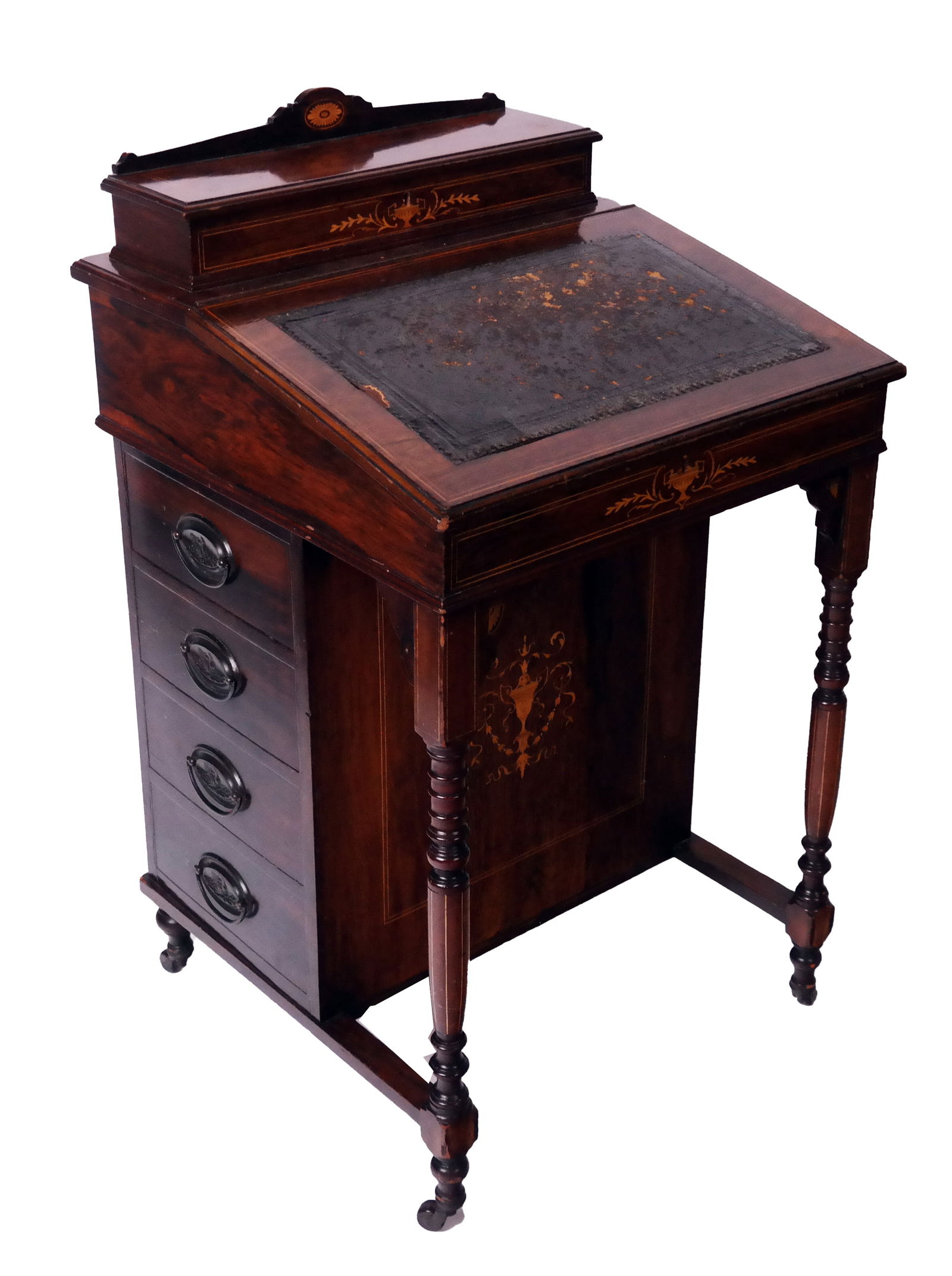 19th C Historic Davenport Desk With Letters (1 of 9)