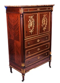 Louis XVI-Style Bronze-Mounted Chest