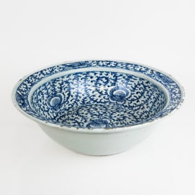 Chinese Export Blue & White Porcelain Bowl