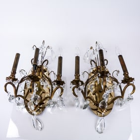 Four Vintage 20th Century Sconces