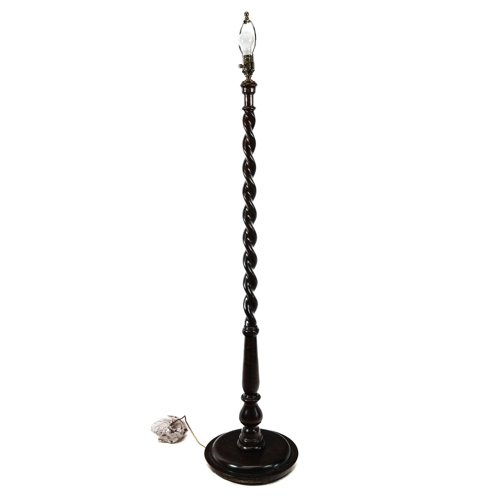 Early 20th C. Twist-Form Floor Lamp (1 of 4)