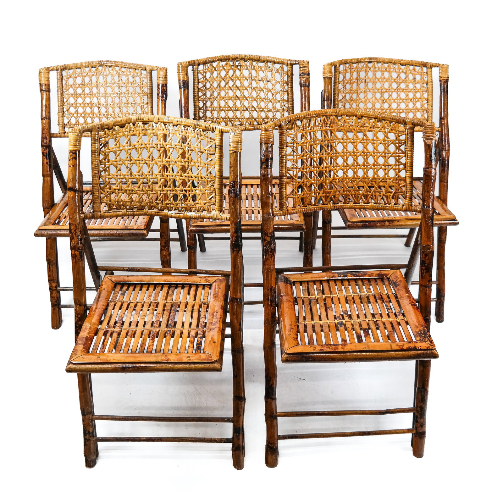 Five Bamboo & Rattan Folding Chair (1 of 7)