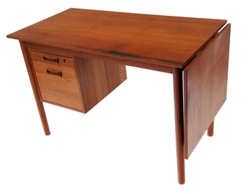 Mid-Century Modern Teak Extendable Desk