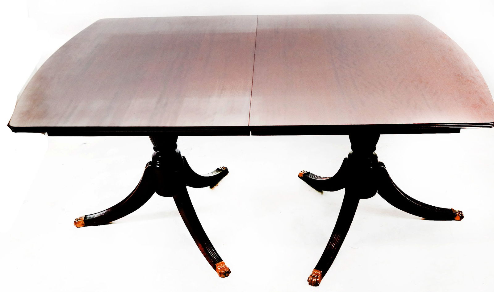 Double Pedestal Mahogany Dining Table (1 of 6)