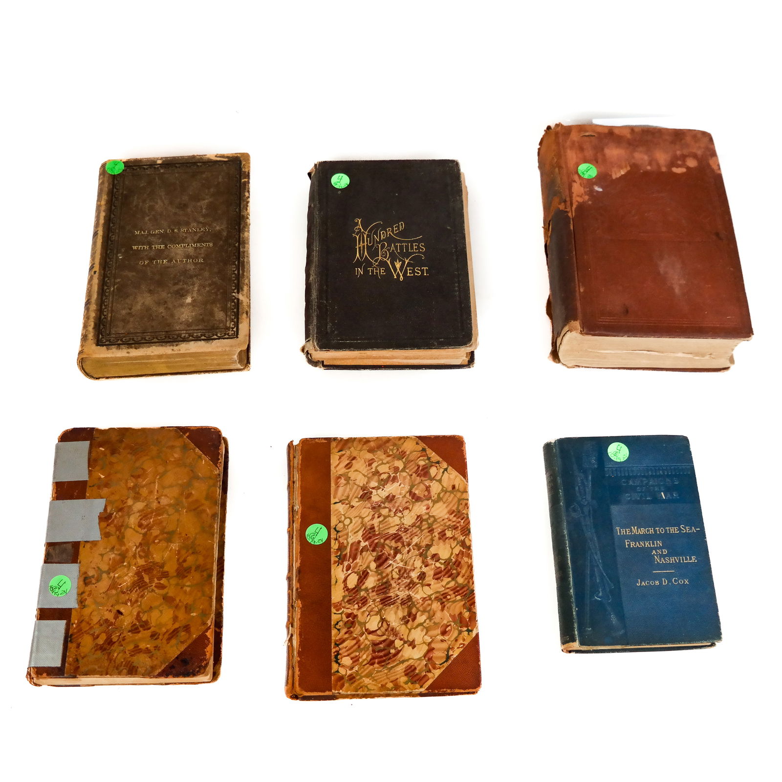 Civil War: Gen. Stanley's Library - Five Books (1 of 18)