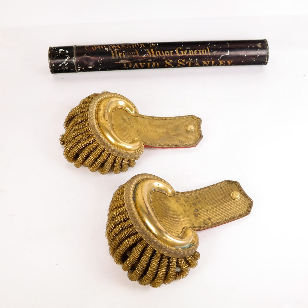 Civil War: Gen. D.S. Stanley Dress Uniform Epaulets (1 of 8)