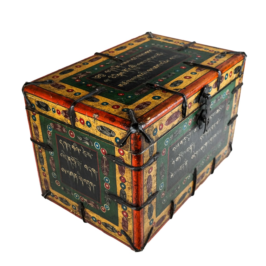 19th C. Tibetan Decorated Storage Box (1 of 12)