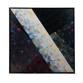 Samia HALABY: Abstract - Oil Painting