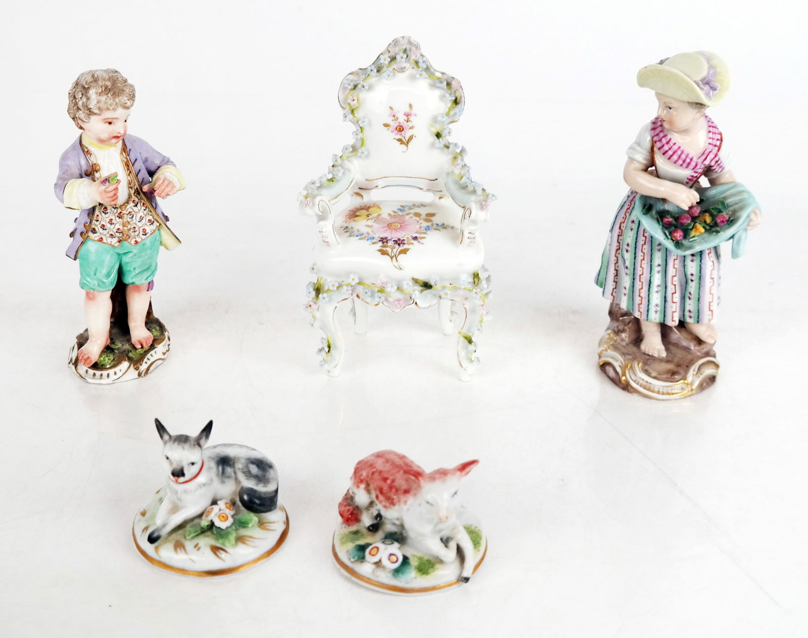 Assembled Group of Continental Porcelain Figures (5) (1 of 11)