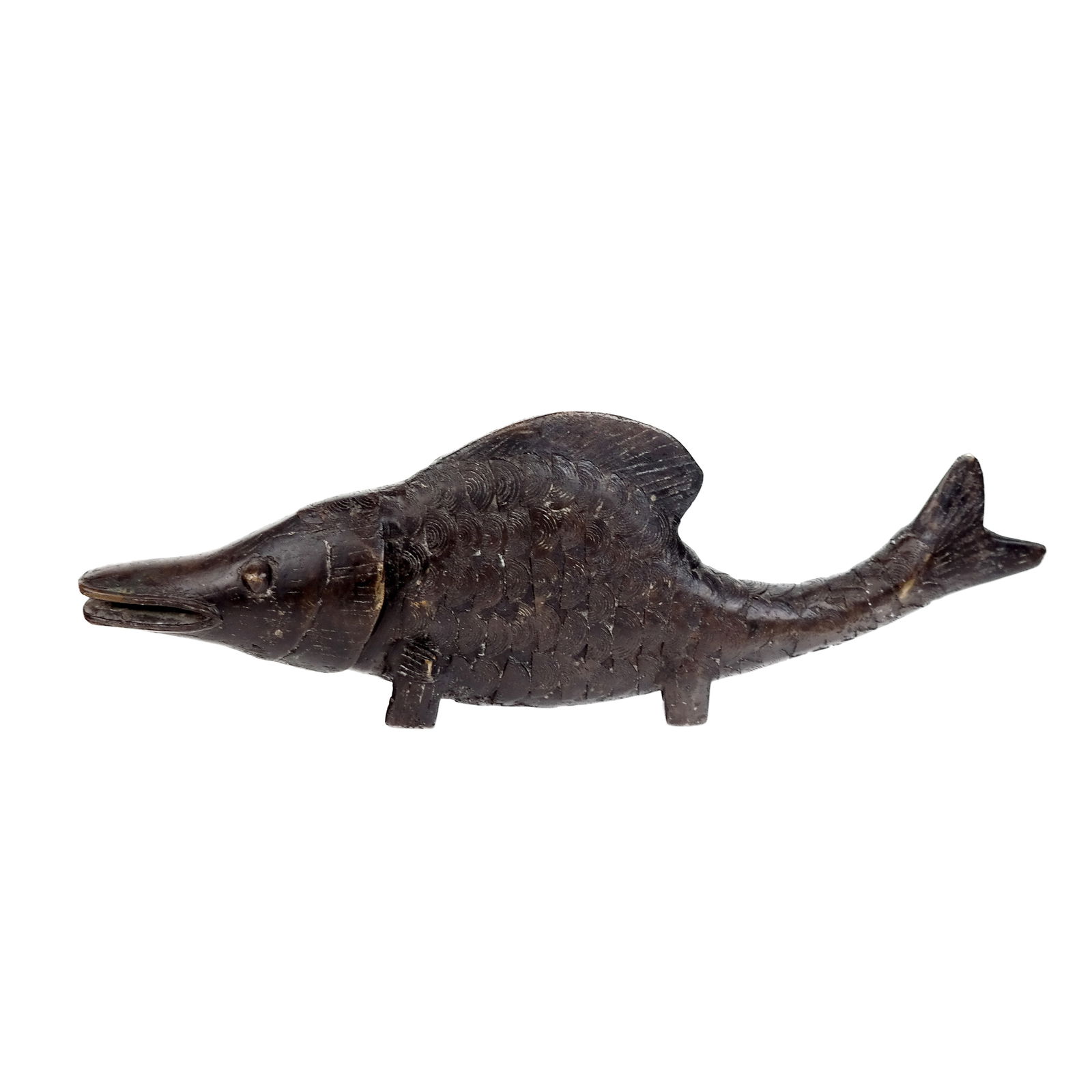 Mid-Century Modern Bronze Fish Sculpture (1 of 8)