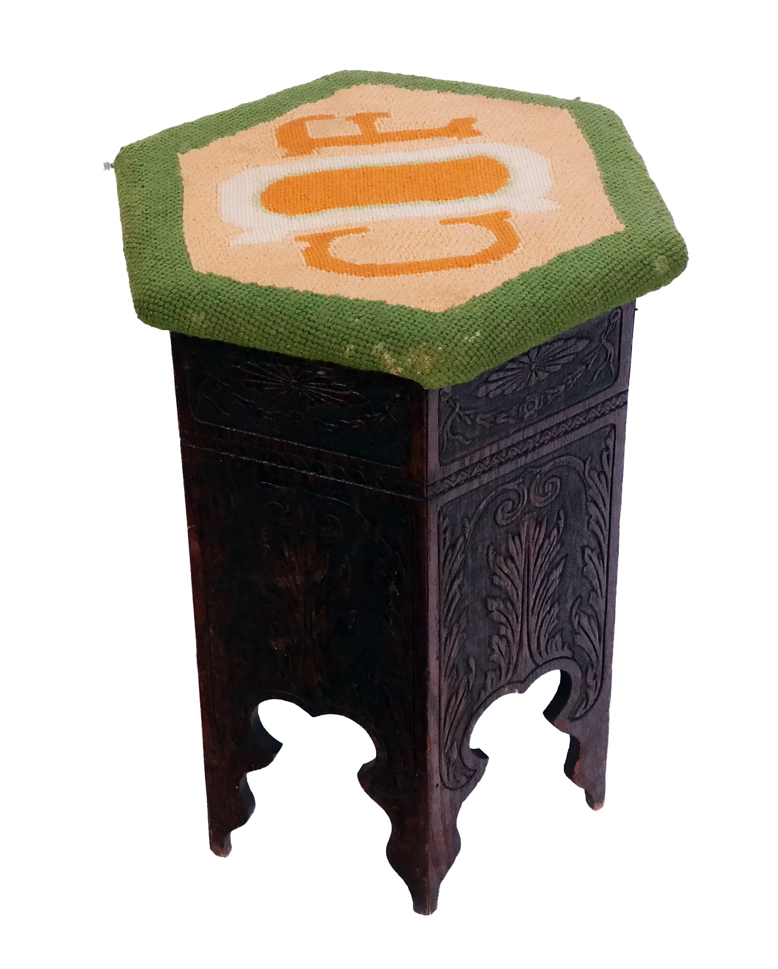 Arts & Crafts-Style Hexagonal Bench (1 of 6)