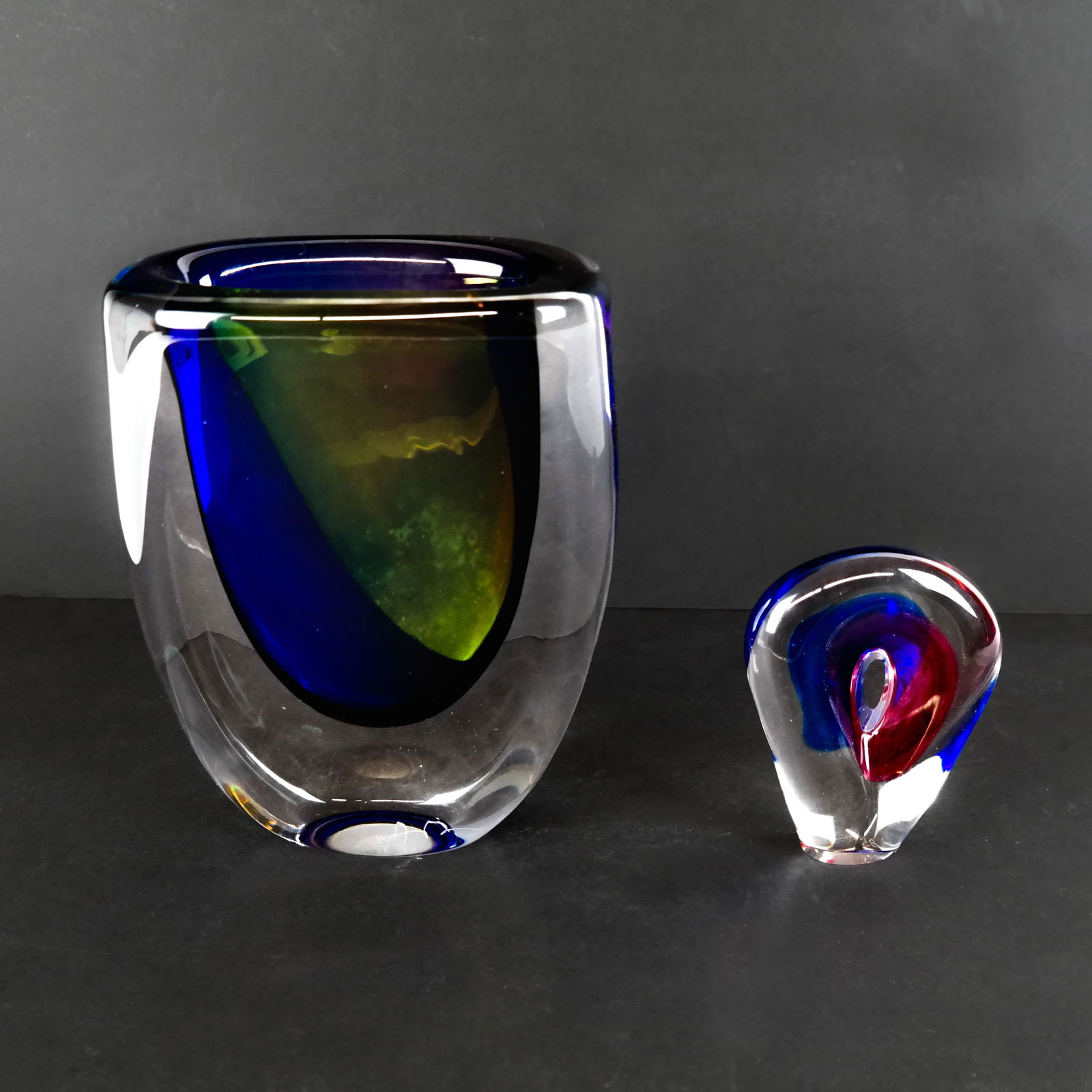 Two Art Glass Items (1 of 8)