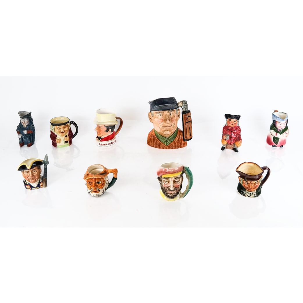 Group of Ten Toby Mugs (1 of 11)