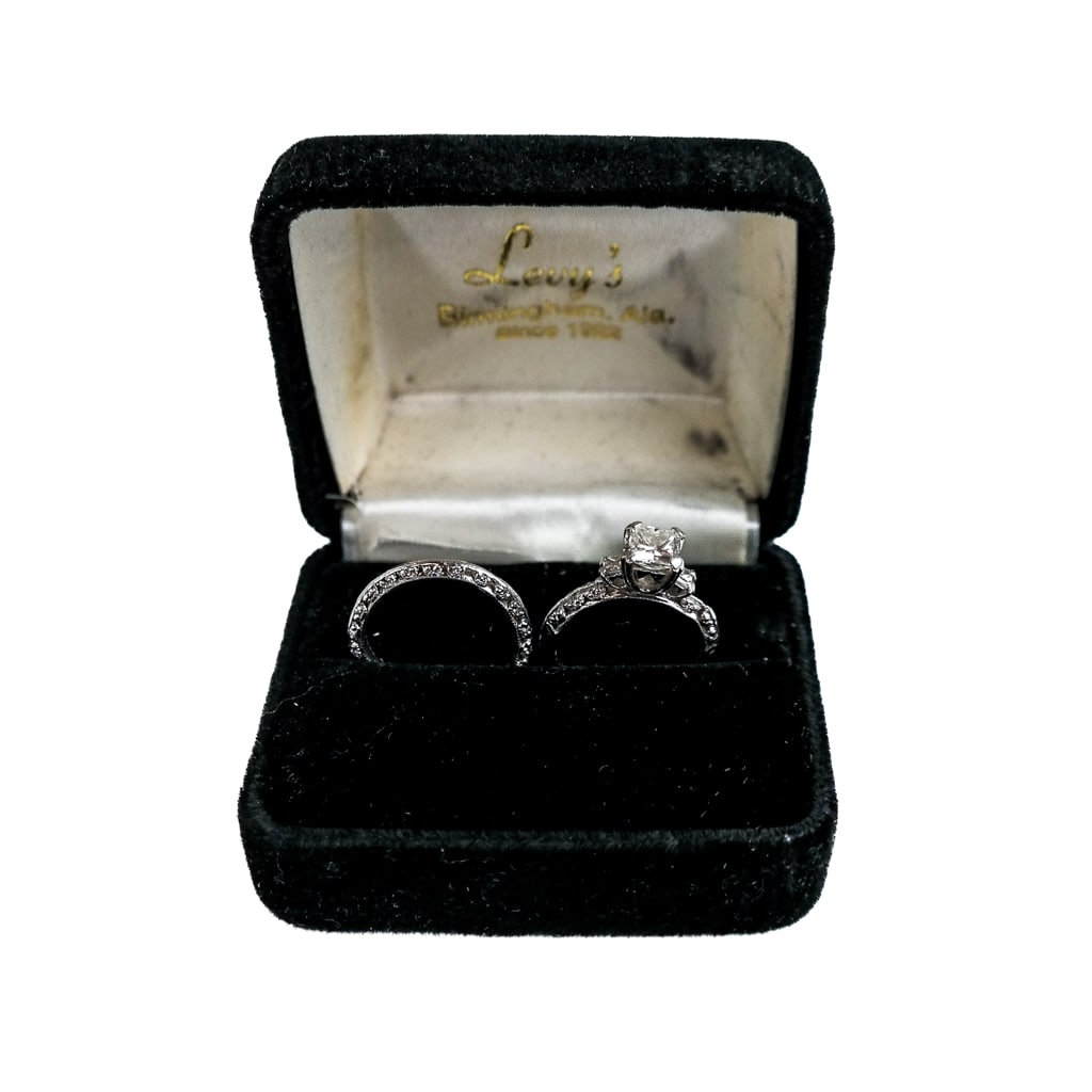 Tacori Diamond & Platinum Wedding Set (1 of 13)