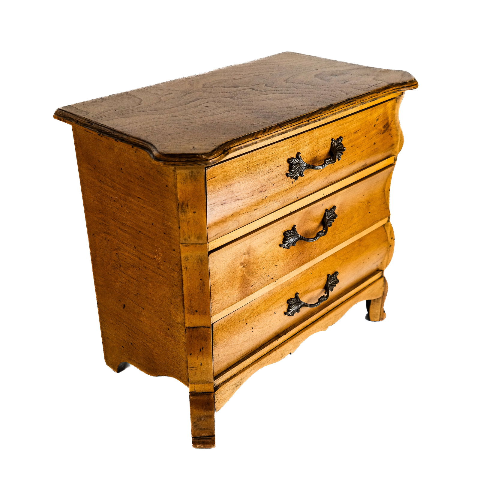 Miniature Blonde Oak Chest of Drawers (1 of 9)