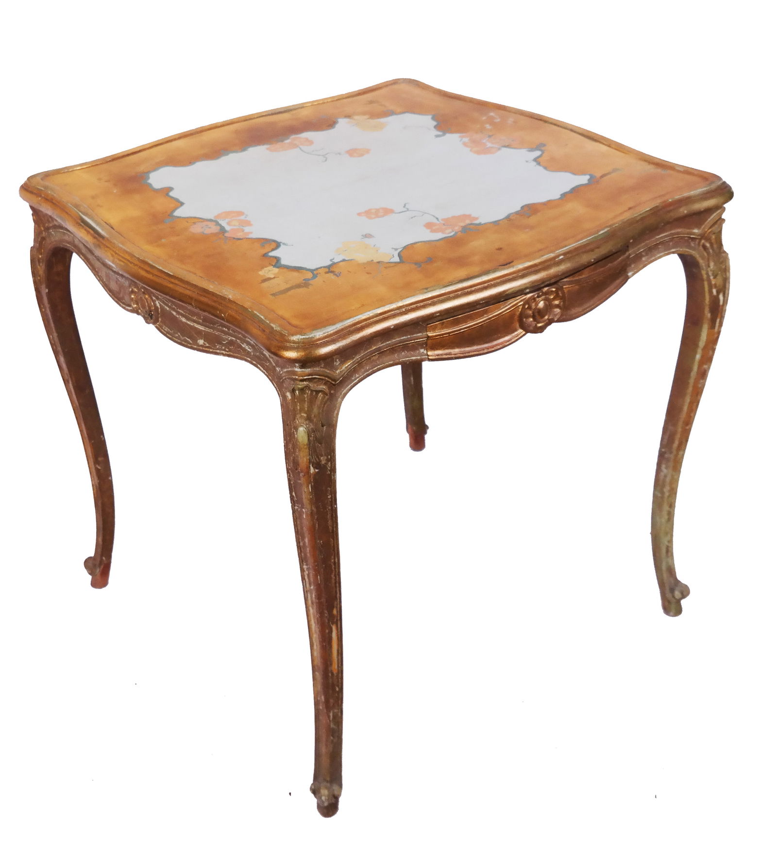Italian Rococo-Style Paint-Decorated Table (1 of 8)