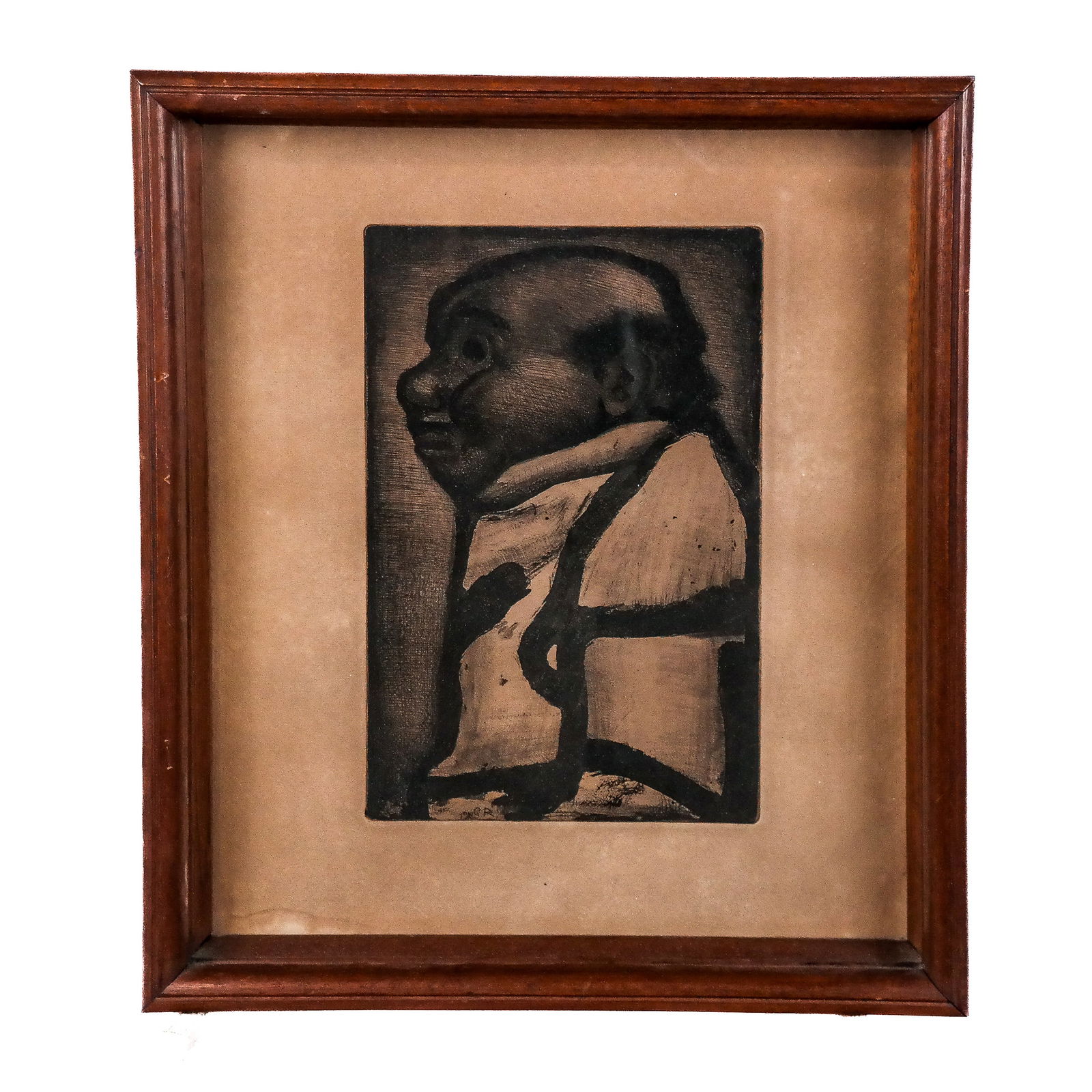 Georges ROUAULT: Portrait - Etching (1 of 7)