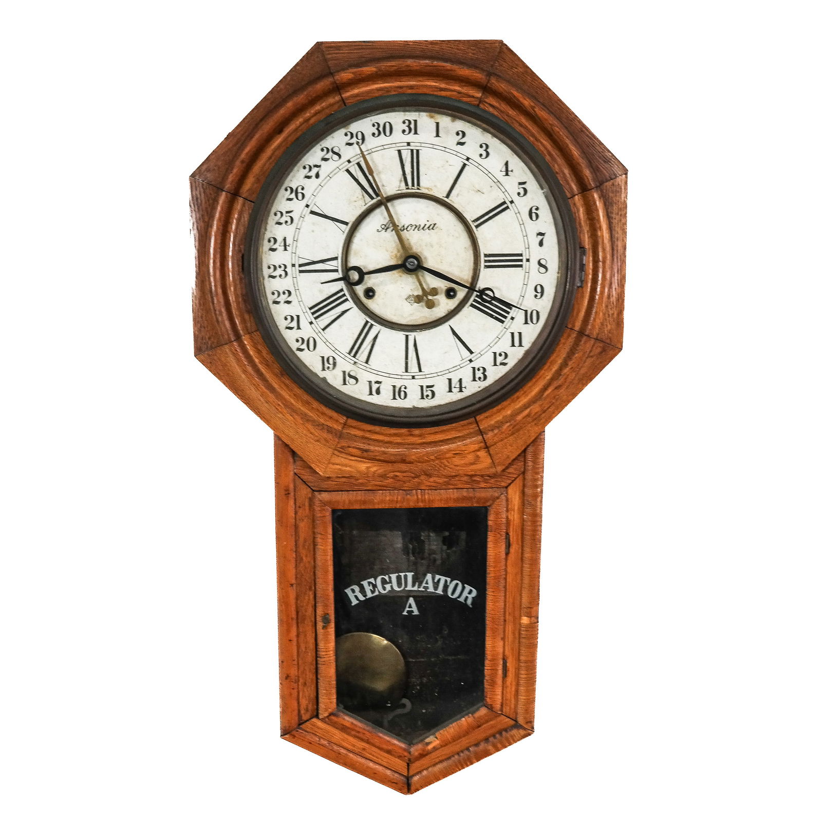 Ansonia Hanging Regulator Clock (1 of 10)