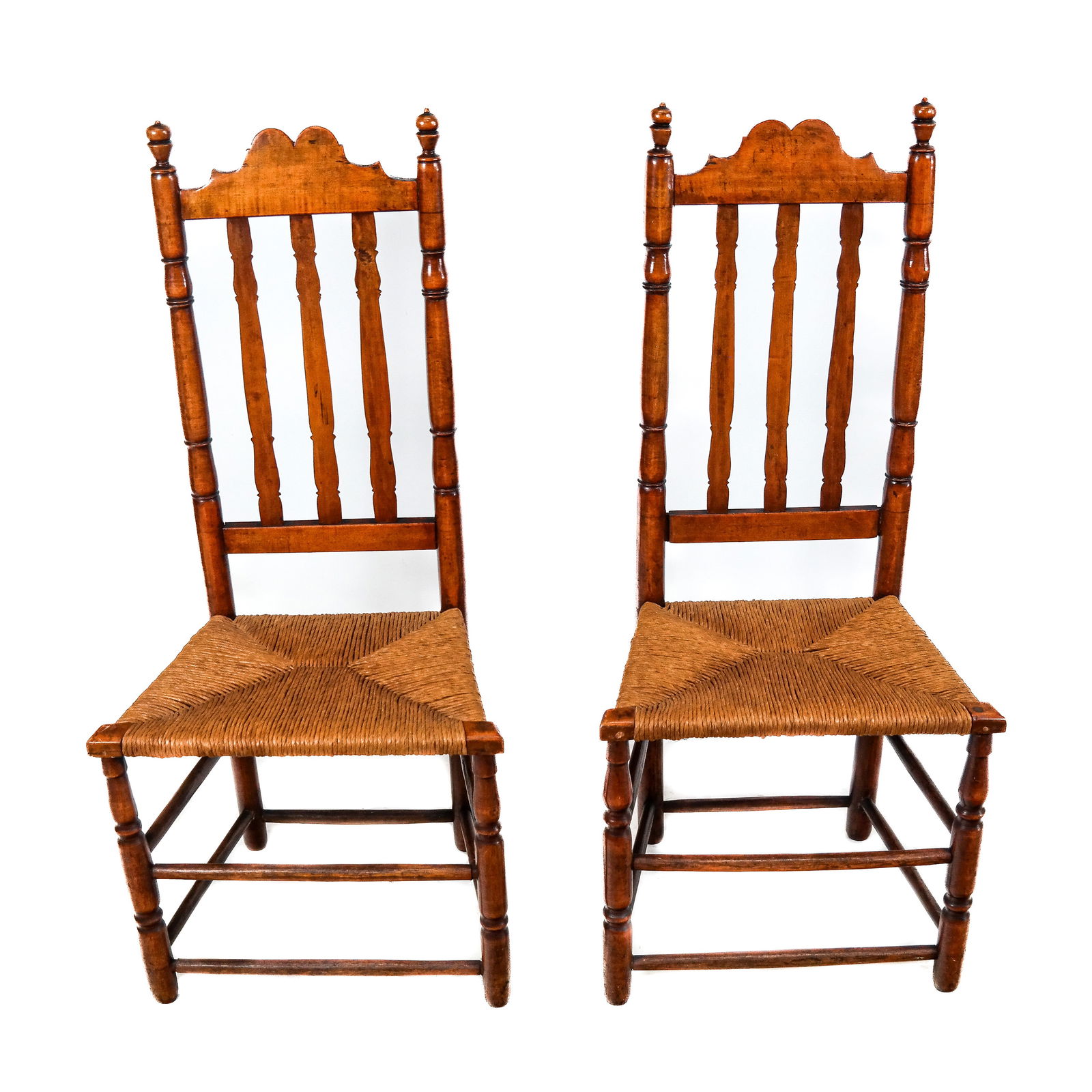 Pair of Antique Colonial-Style Side Chairs (1 of 10)