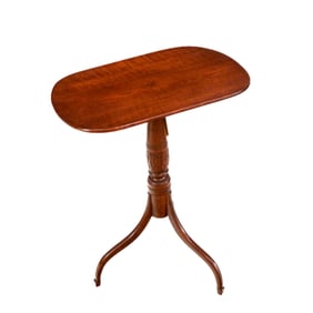 American Early 20th C. Tilt Top Candle Stand