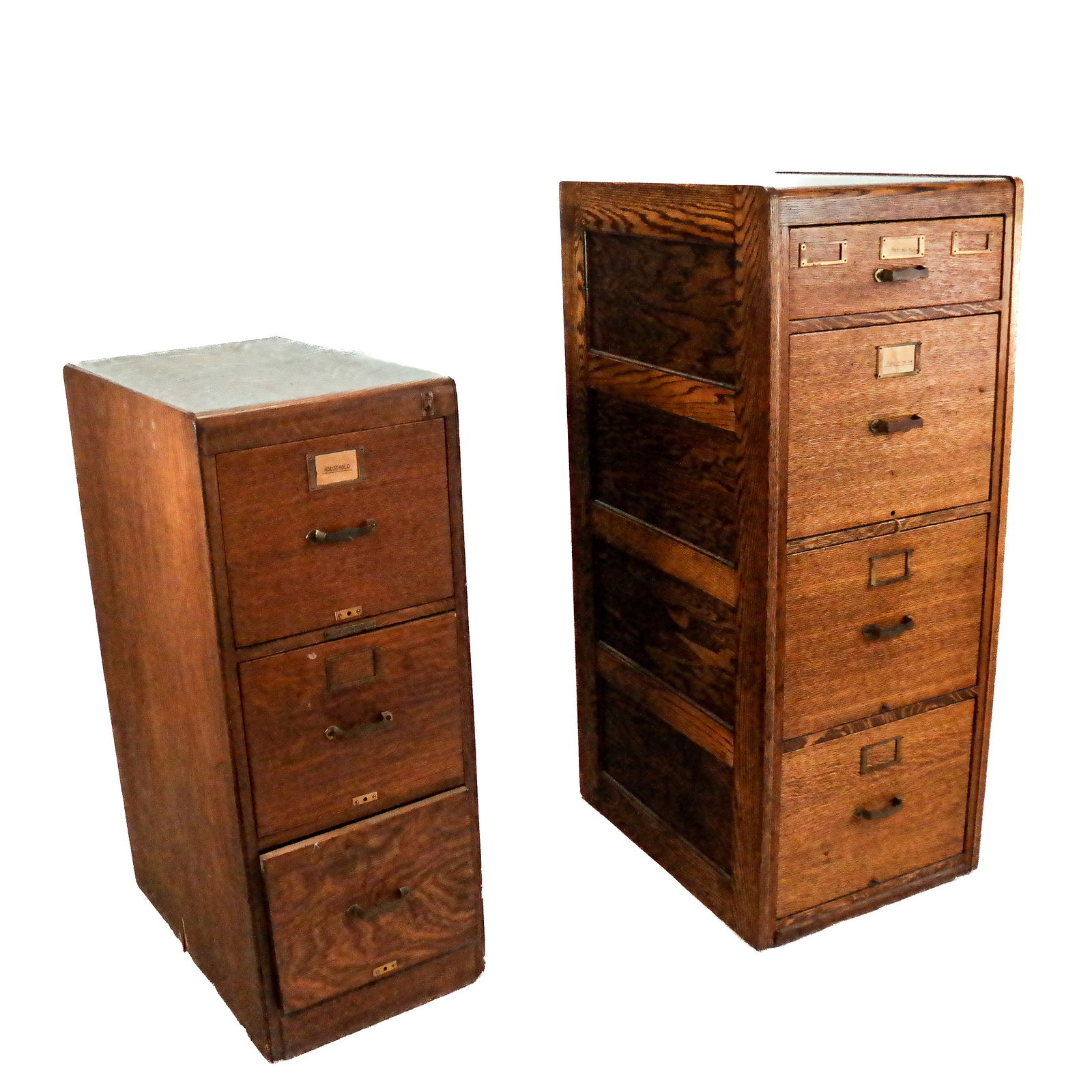Two Oak File Cabinets (1 of 12)