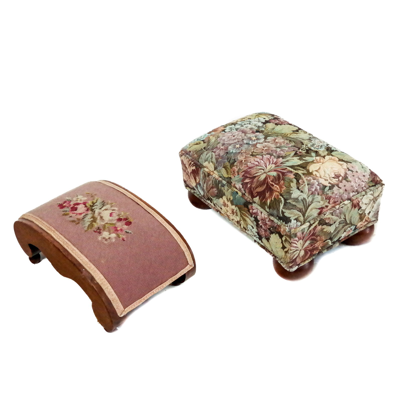 Two Upholstered Footstools (1 of 7)