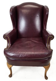 American Early 20th C. Queen Anne Wing Chair