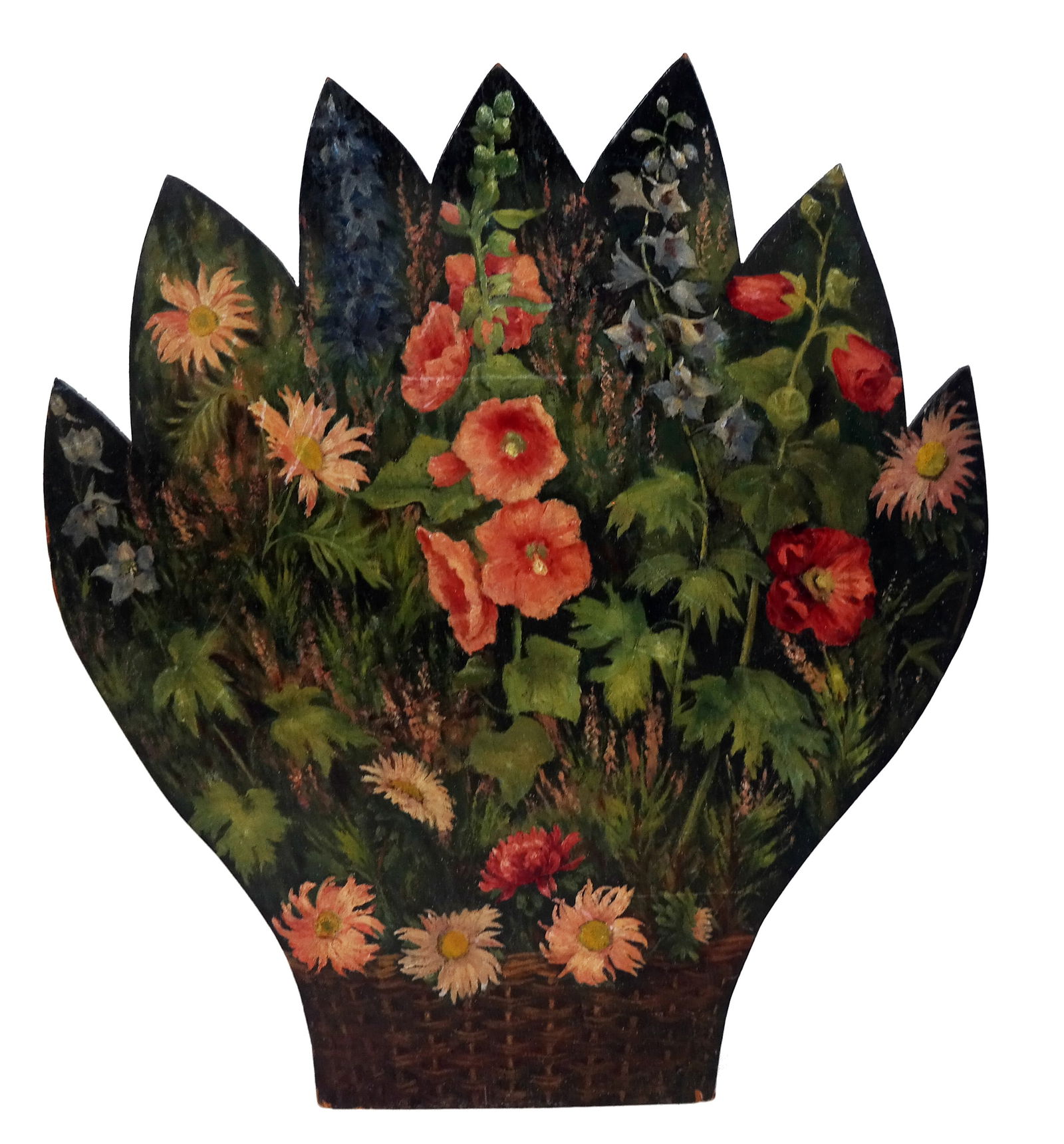 American Painted Wood Fire Screen (1 of 9)