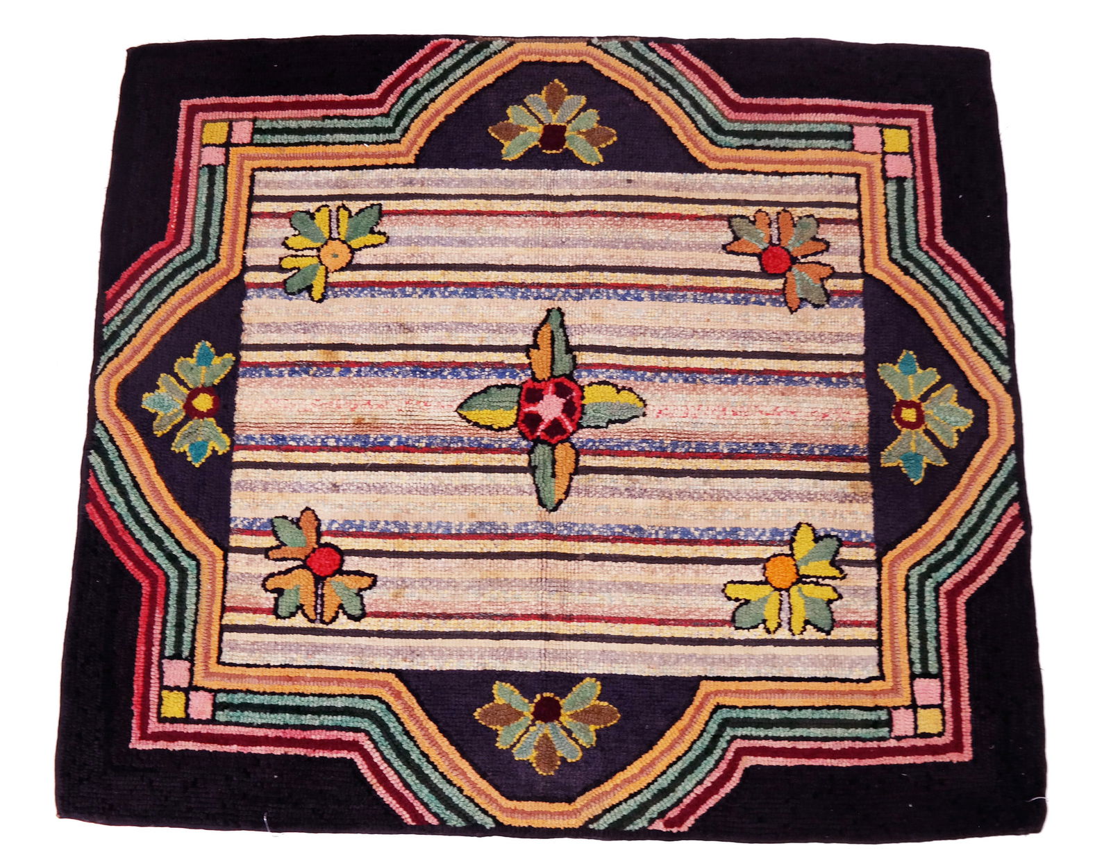 Vintage American Hook Rug (1 of 6)