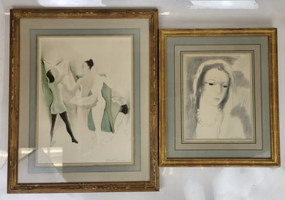 M. LAURENCE, A CARMAN: Two Framed Lithographs
