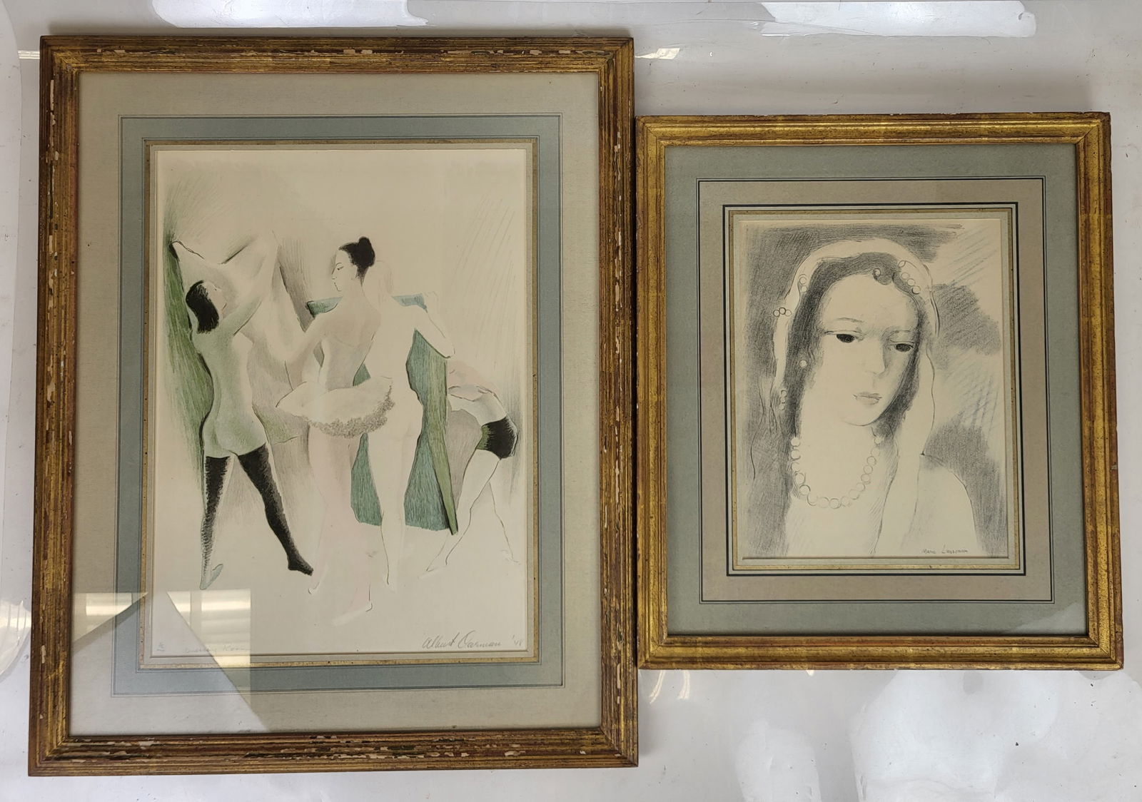 M. LAURENCE, A CARMAN: Two Framed Lithographs (1 of 17)