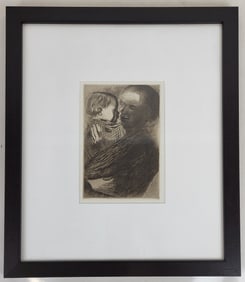 After Kathe KOLLWITZ: "Mother and Child" - Etching