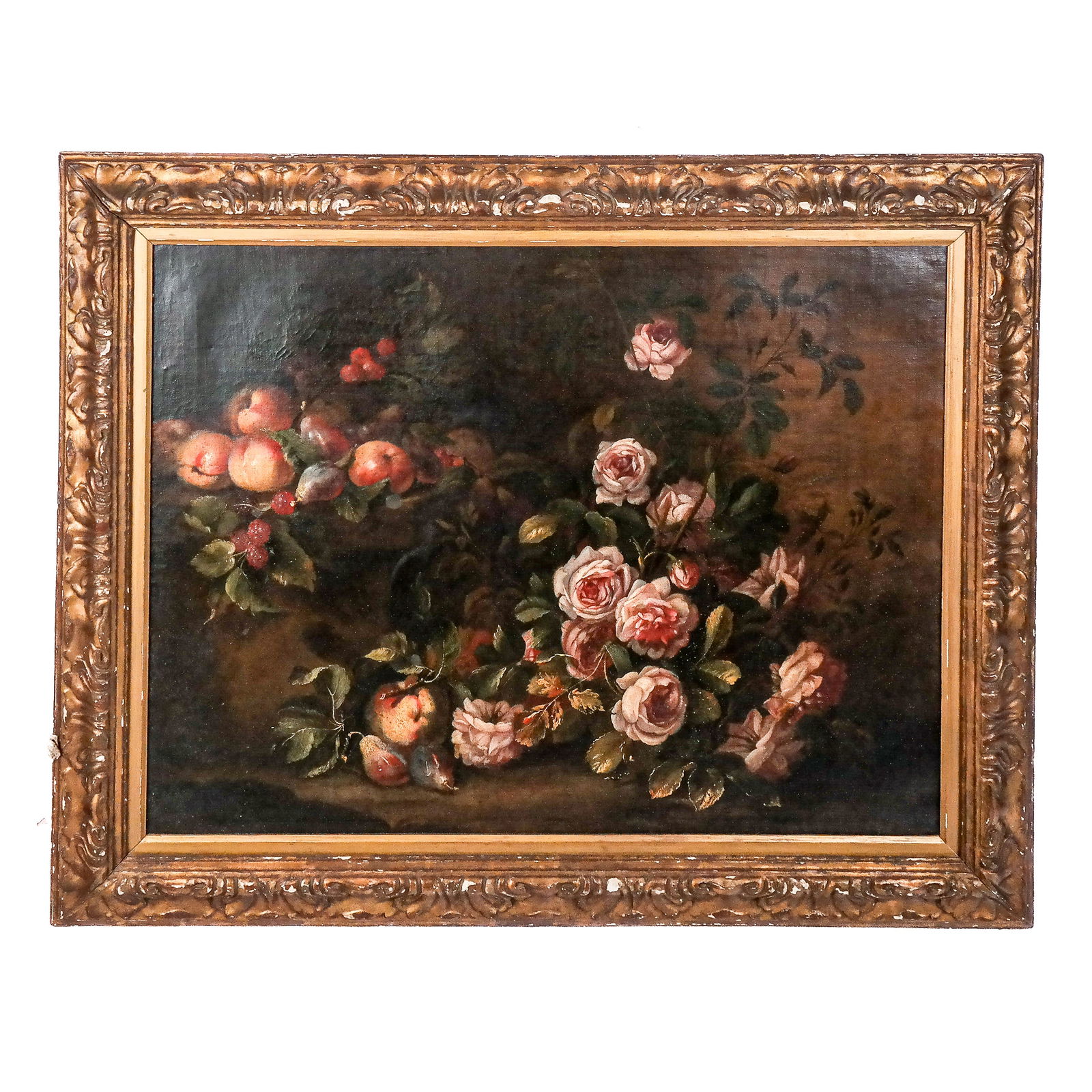 Attrib to Matthias WITHOOS Still Life Oil Painting: Attributed to Matthias Calzetti Withoos (Dutch, 1627?1703), also known as "Calzetta Bianca" and "Calzetti", a framed oil on canvas titled "Bodegin Flores", 1958, bearing label verso "Sala Pares". [Art