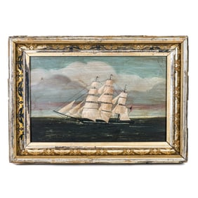 3-Masted Schooner - Oil Painting