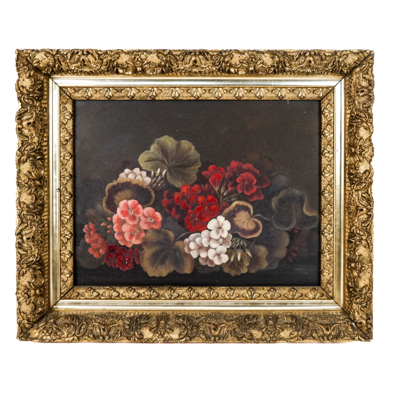 Antique American Floral Still Life Oil Painting (1 of 5)