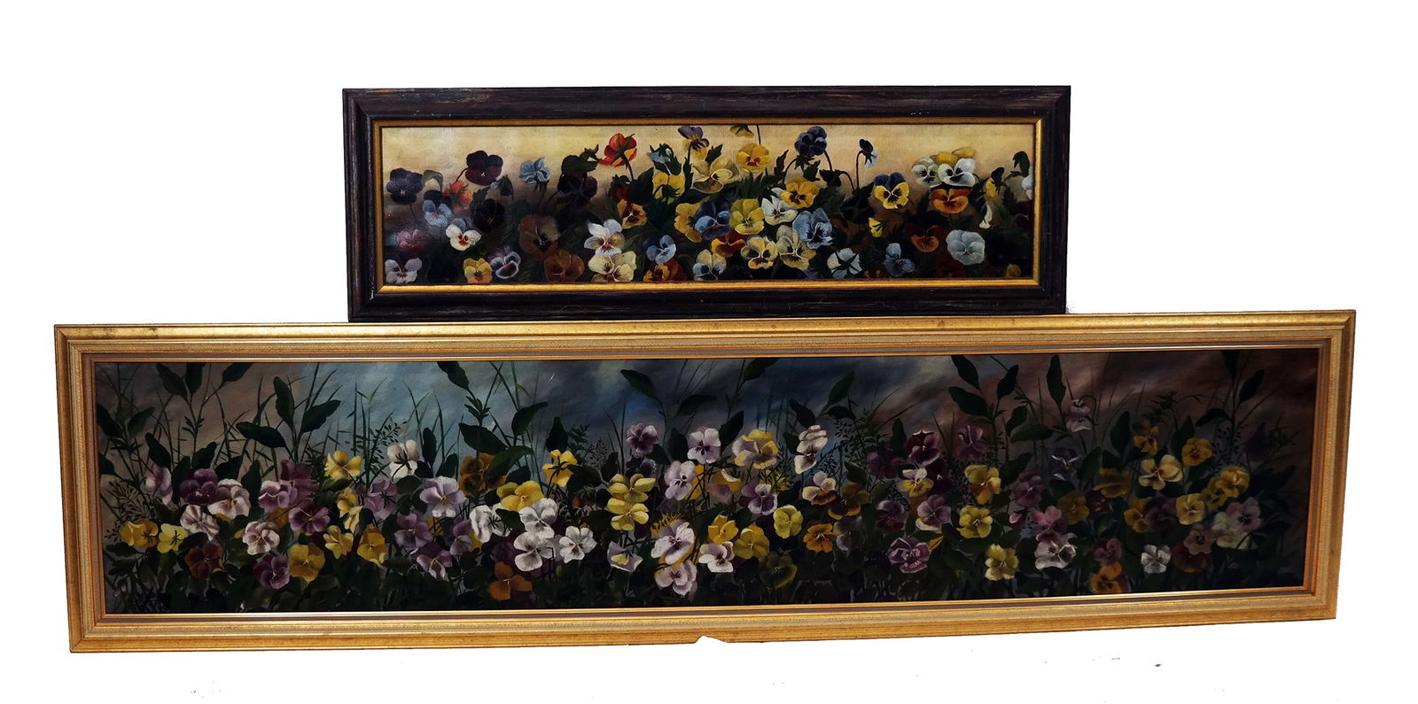 Two Oil Paintings of Flowers (1 of 8)