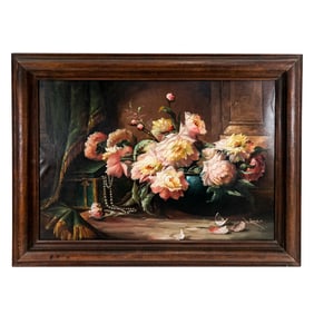Signed "W. LEMCKE": Still Life - Oil Painting