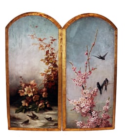 Singed "F.W.": Pair of Nature Studies - Oil Painting