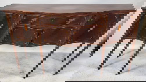 American Hepplewhite-Style Serpentine Sideboard