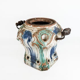 Early 19th C. Faience Stove Base