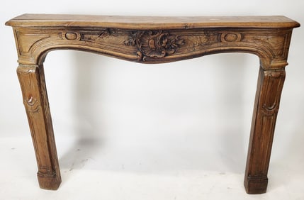 Antique Oak Fireplace Surround