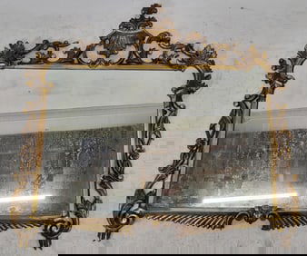 Antique French Rococo-Style Mirror