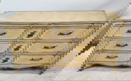 Vintage Venetian-Style Painted Triple Dresser