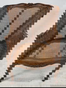 Antique French Provincial Slipper Chair