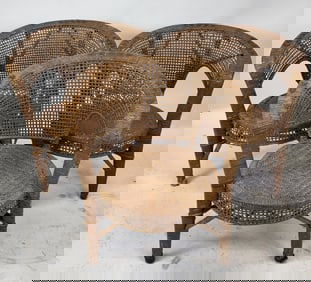 Set of 3 Rattan Chairs by Neef Louis