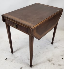 Vintage Banded Mahogany Pembroke Table